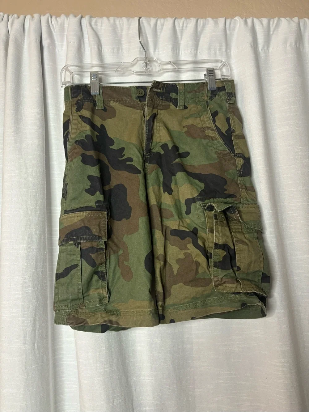 GAP Boy’s Camo Cargo Shorts - Green Camouflage